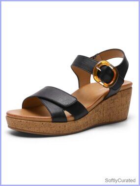 Women's Wedge Platform Sandals Orthopedic Arch Support Comfort Walking Shoe